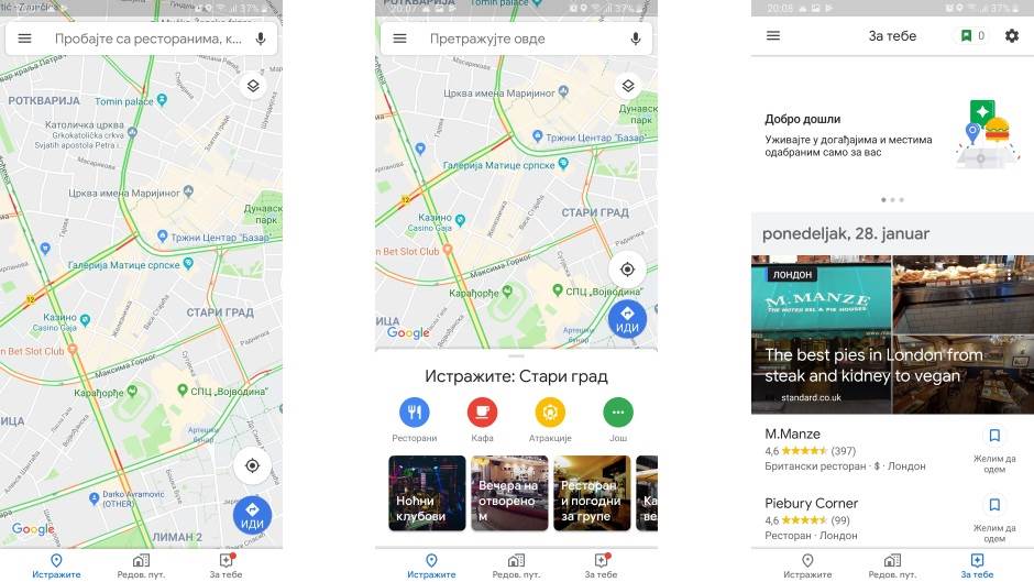 Google Maps nova verzija promena dizajna Material Design nova generacija