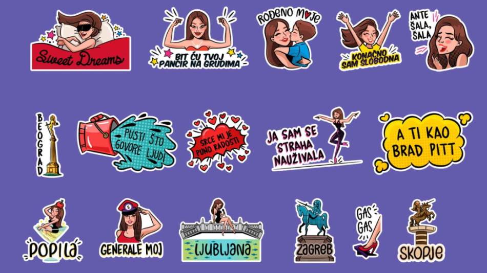 Severina stikeri Viber aplikacija, Severina fotke, Severina slike, Severina stikeri, Severina slicic