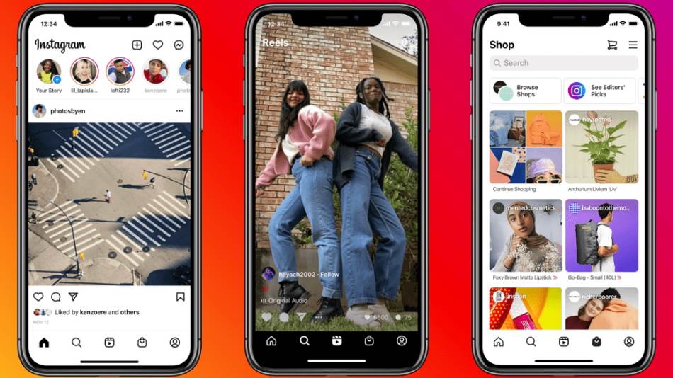 Instagram novi izgled Home Screen redizajn aplikacije foto video