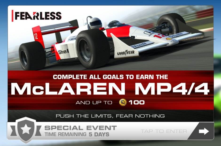 McLaren MP4/4 najdominatnija "formula" ikad stigla u Real Racing 3