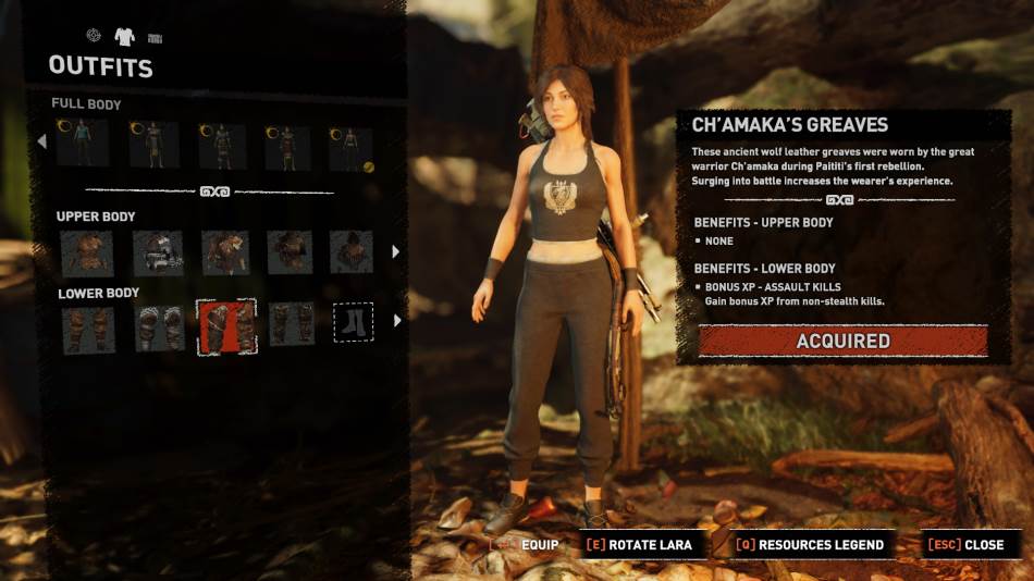 Shadow of the Tomb Raider Definitive Edition, Lara Kroft trenerka, Lara Kroft fitnes