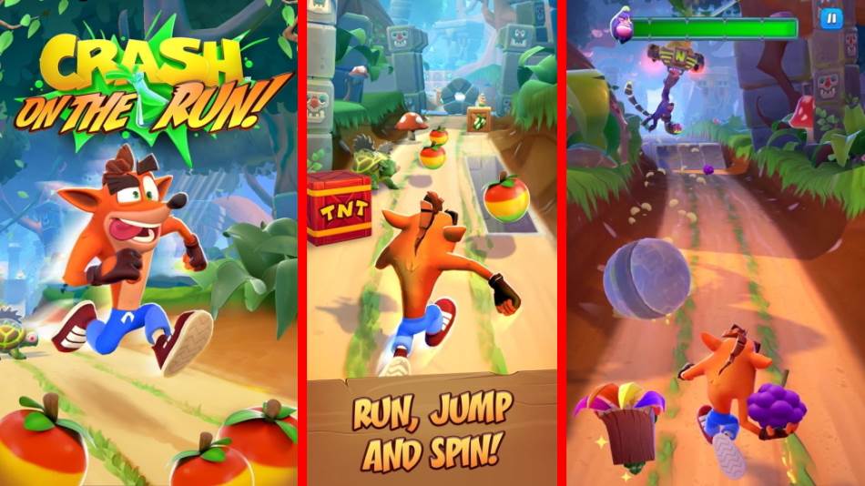 Crash Bandicoot Mobilna igra Android iOS video foto, Crash Bandicoot: On the Run video foto