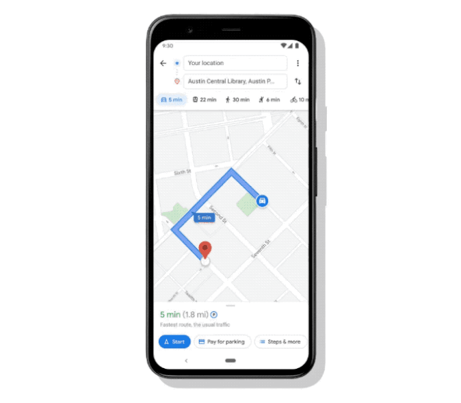 Google Maps plaćanje parkinga iz aplikacije