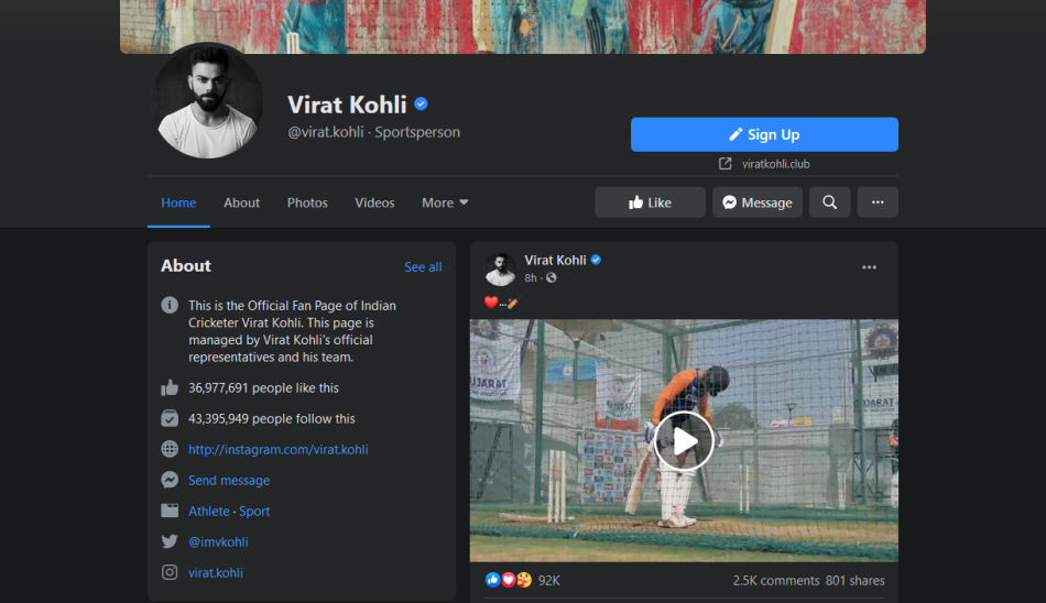 100 miliona pratilaca na instagramu virat kohli kriket kapiten