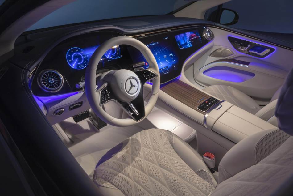 Mercedes Benz EQS unutrašnjost