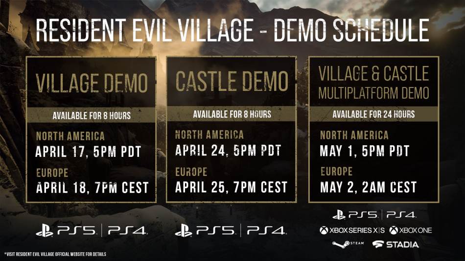 resident evil village demo termini pc konzole kako igrati kako preuzeti