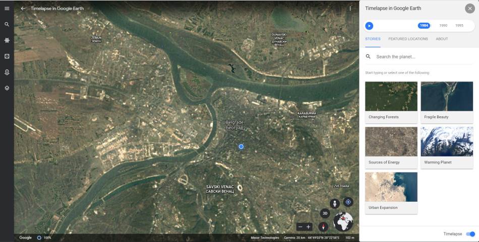 google earth vraćanje vremena nova opcija putovanje kroz vreme