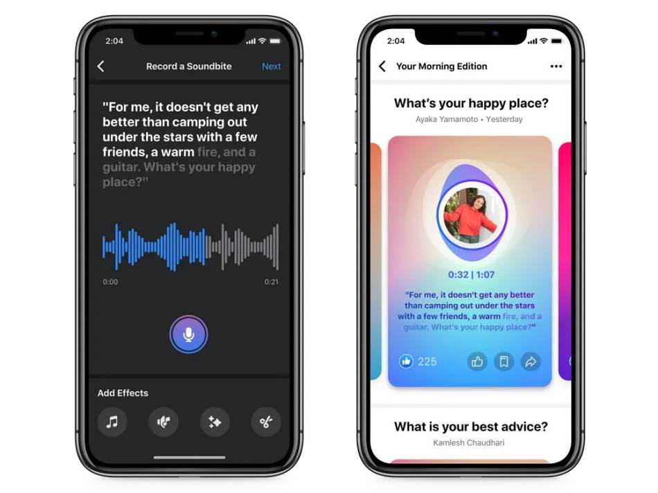 facebook clubhouse kopija podcast slušanje i kreiranje live audio rooms klabhaus slušanje podkasta
