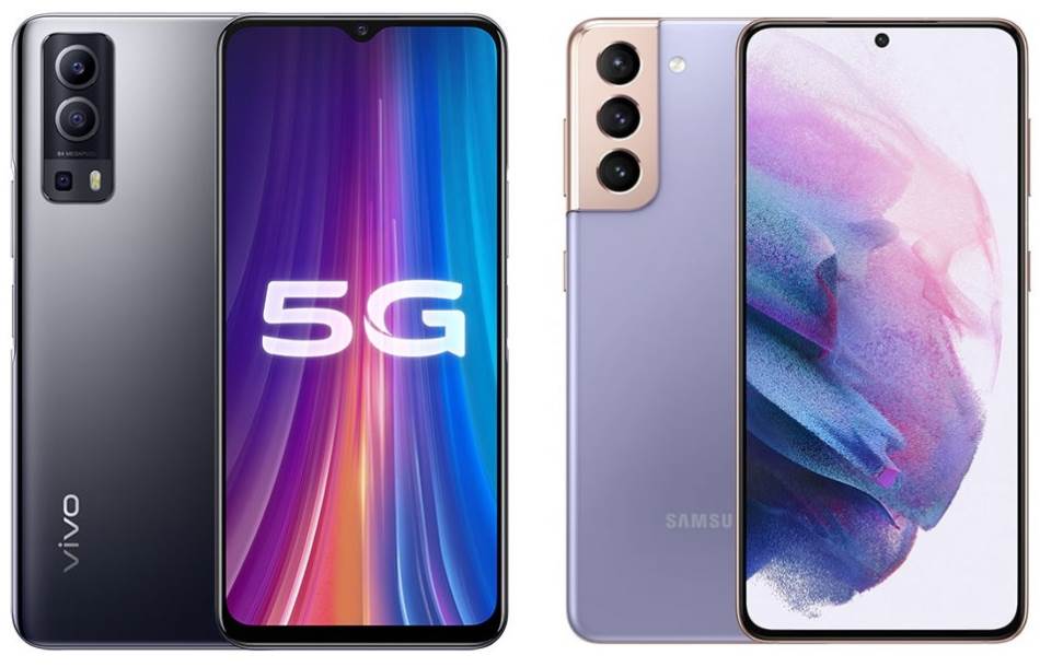 Vivo Y72 5G i Samsung Galaxy S21 5G
