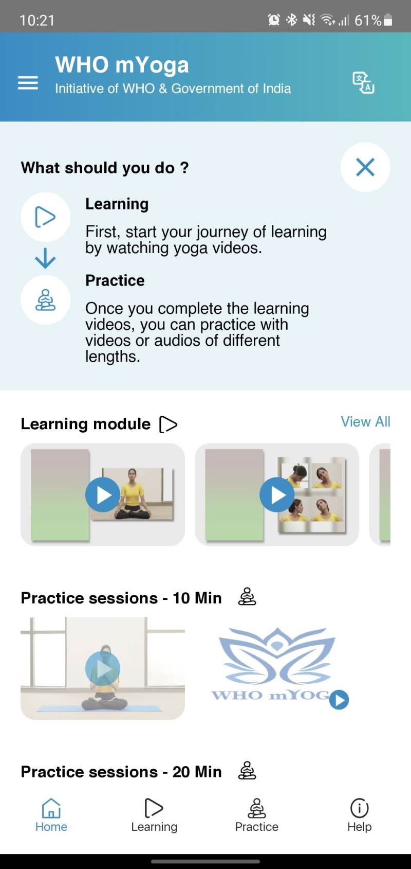 besplatna joga mobilna aplikacija