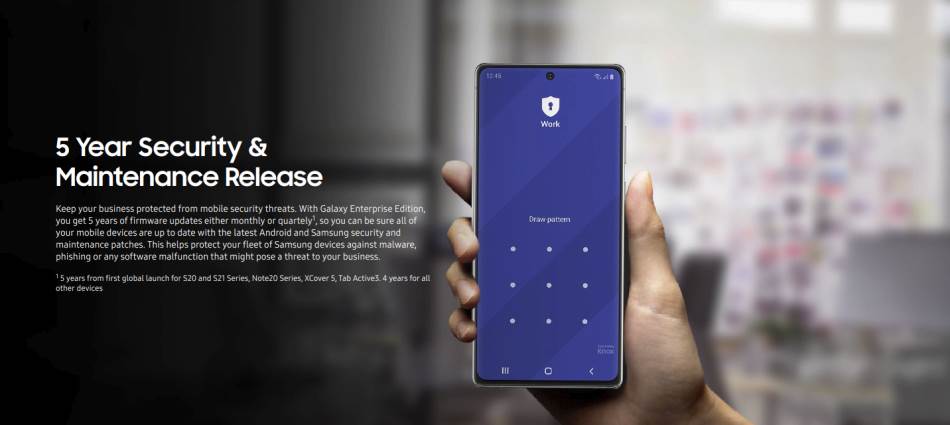 pet godina podrške za samsung galaxy telefone