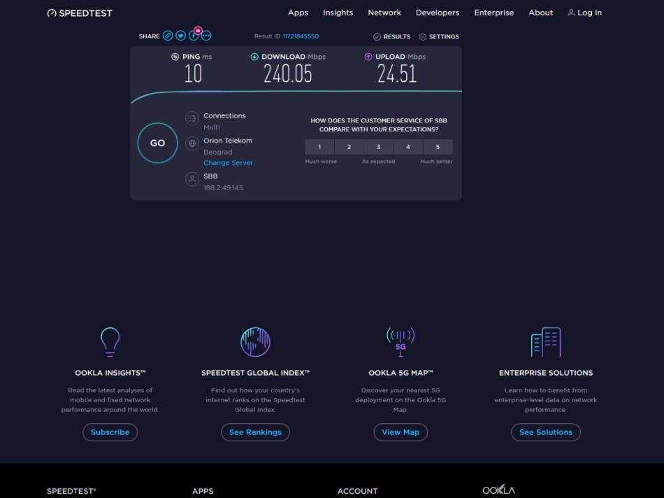 Kako izmeriti brzinu interneta