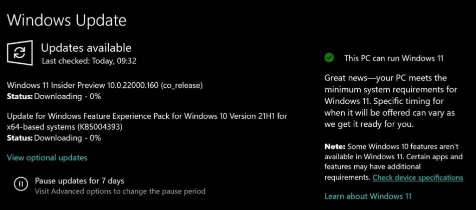 Windows 11 poruka o kompatibilnosti