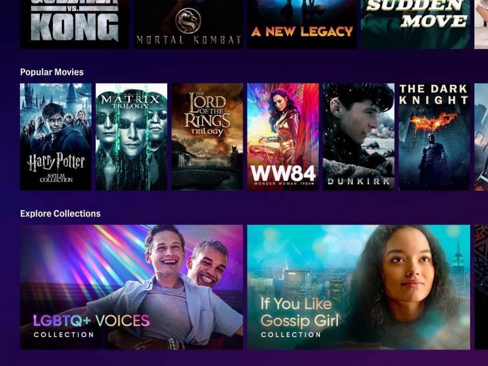 HBO Max Homepage 3
