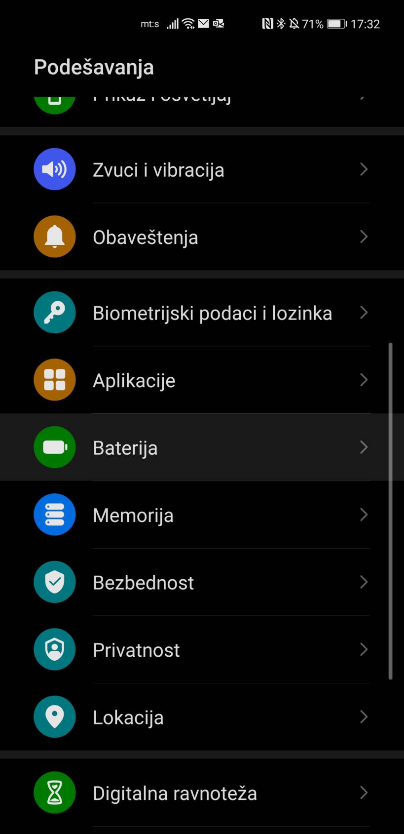 Huawei Podešavanja baterije (2)
