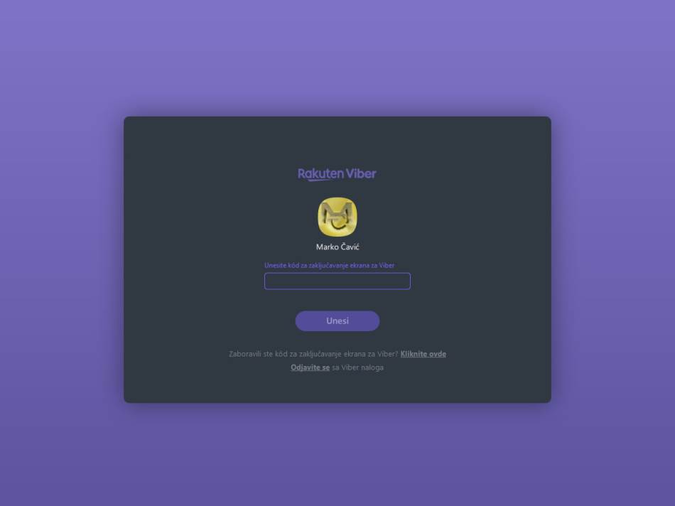 Kako zaključati Viber Desktop aplikaciju 7