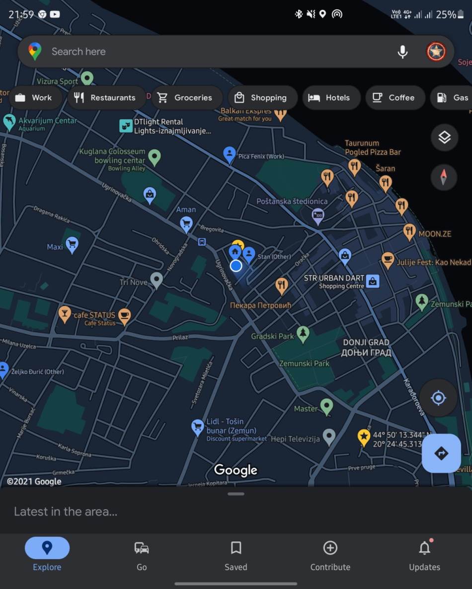 Google maps navigacija