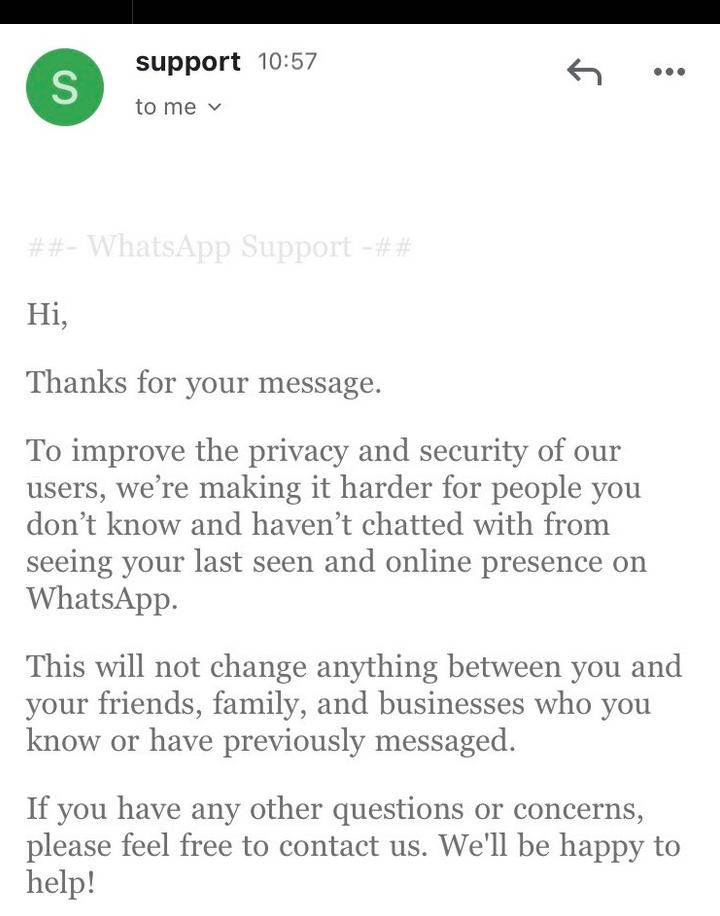 WhatsApp Last Seen status promene