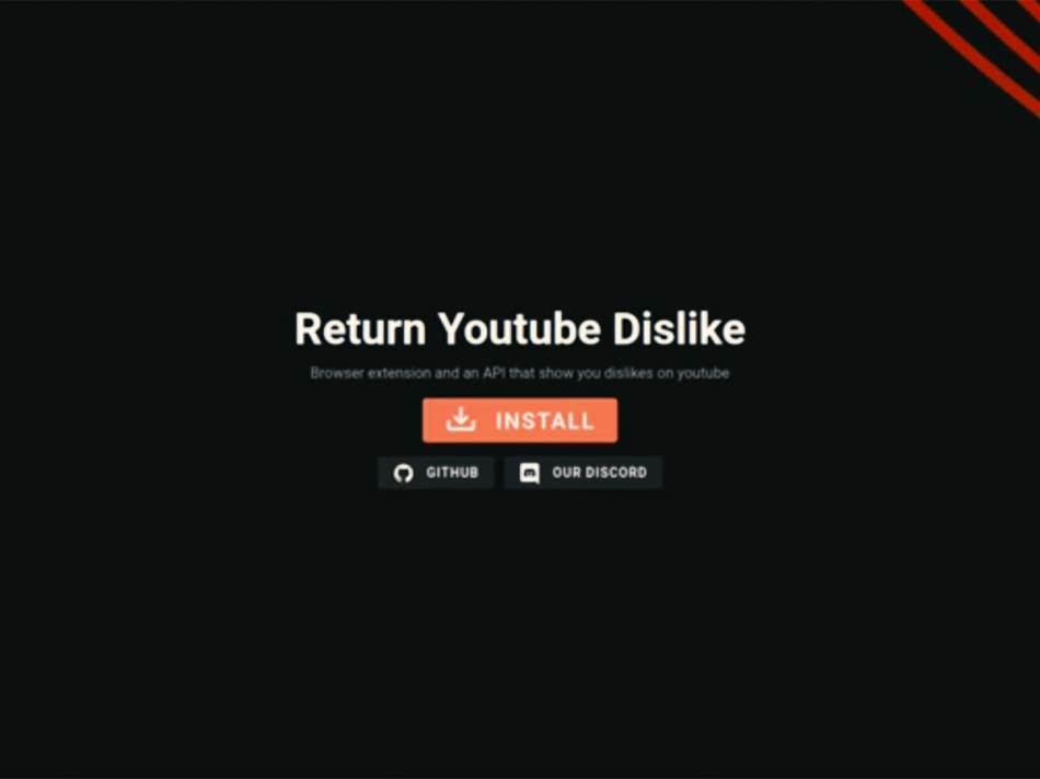 YouTube dislike