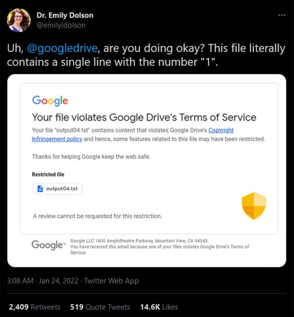 Google Drive problem