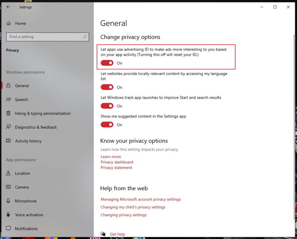 Isključivanje eksternih reklama