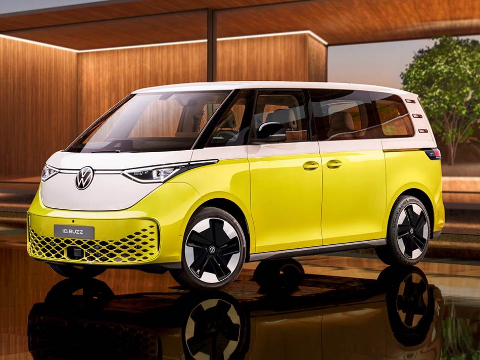 Volkswagen ID.Buzz električni automobil u prepoznatljivoj dvobojnoj kombinaciji