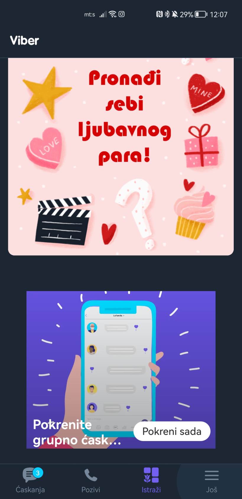 Viber podešavanja aplikacije