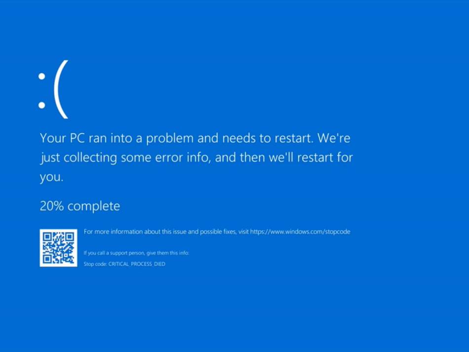 Windows 10 plavi ekran