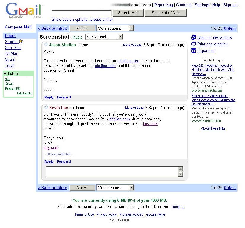 Gmail Beta