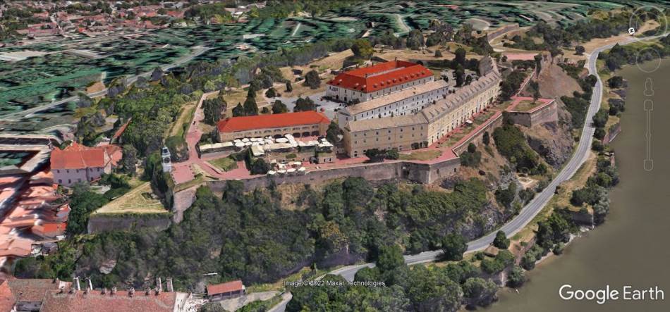 Novi Sad 3D prikaz Google Earth