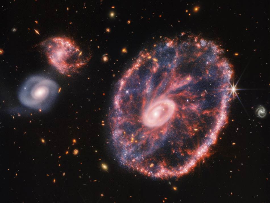 Kolski točak galaksija slika Džejms Veb teleskop NASA
