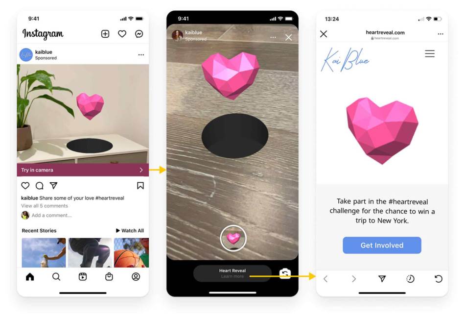 AR reklame instagram