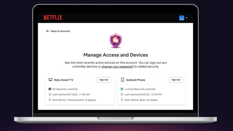 Netflix uveo odjavljivanje uređaja sa naloga