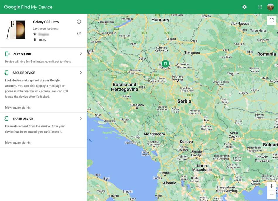 Google Find My Device