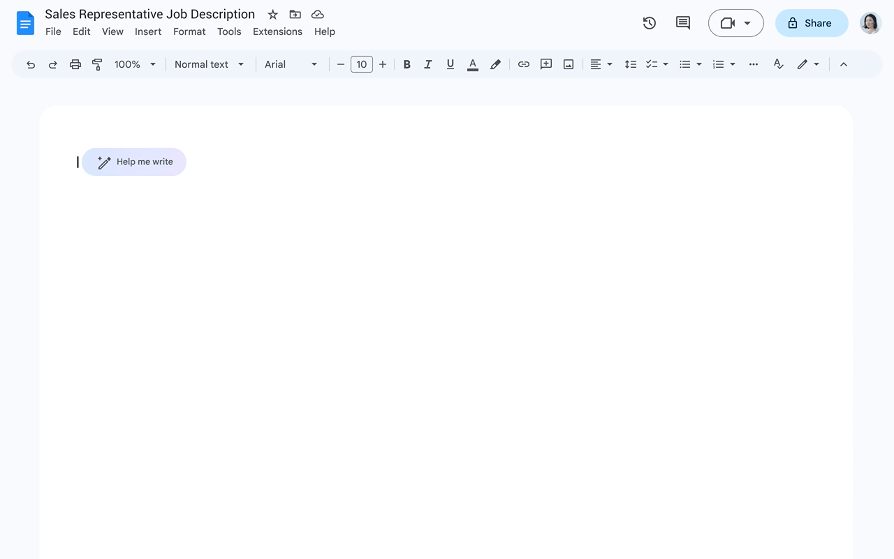 Docs veštačka inteligencija