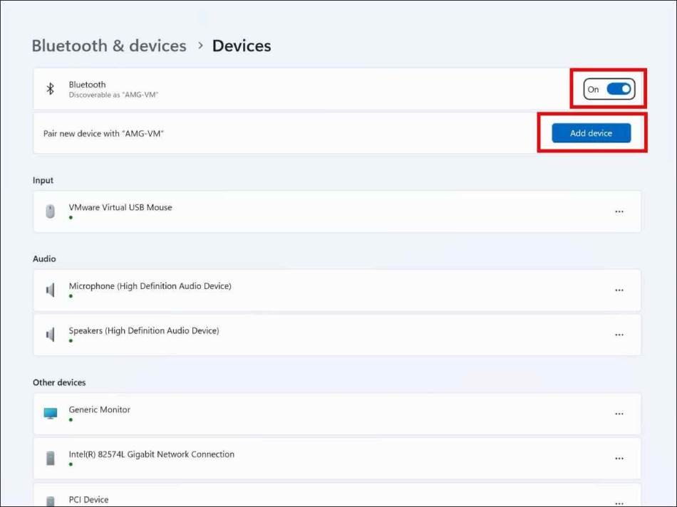 bluetooth add device