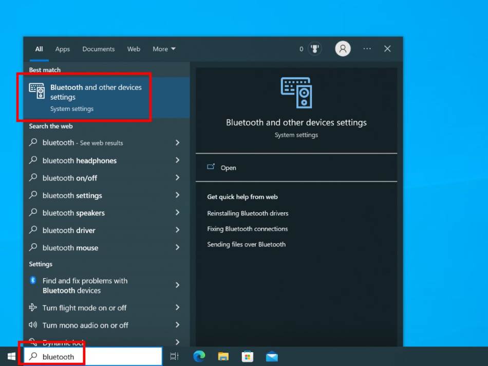 windows 10 bluetooth