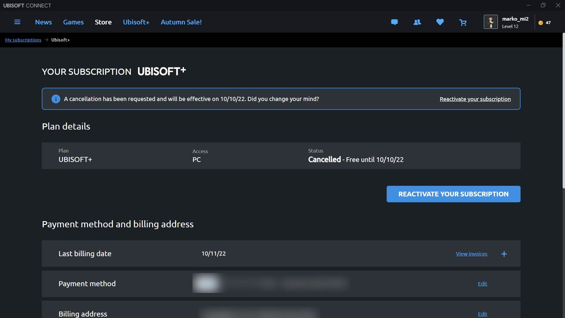 Kako otkazati Ubisoft+ pretplatu
